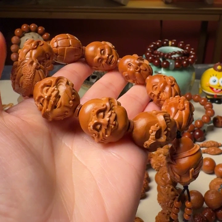 陈***淘手串/手链橄榄核手工罗汉殷派