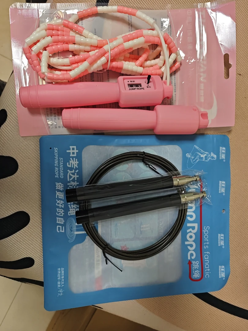 可调节计数跳绳适合中小学训练健身运动使用组合到手两条