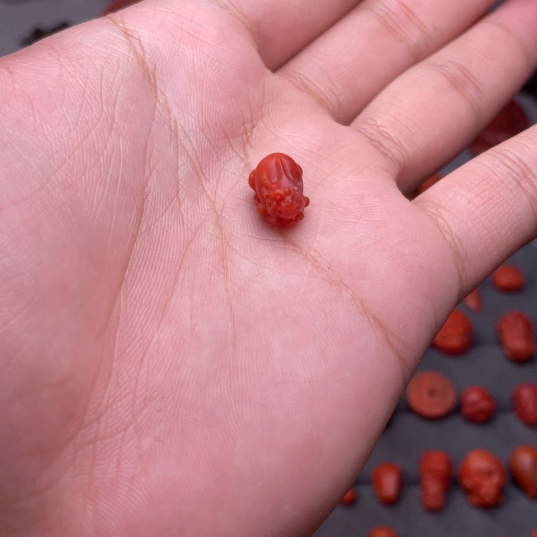 南红玛瑙未镶嵌配饰卡9mm