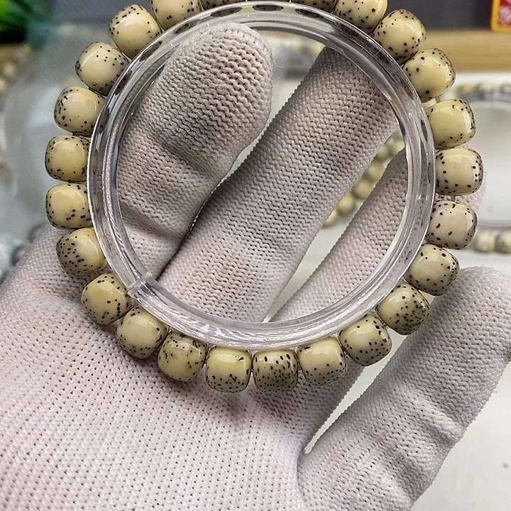 星月菩提手串原生态石玉料星月菩提