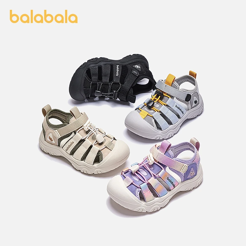 巴拉巴拉儿童运动凉鞋男童溯溪鞋防滑户外鞋子女童鞋春夏2025新款