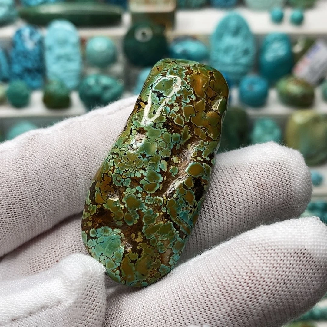 绿松石未镶嵌天然原矿 地大质检