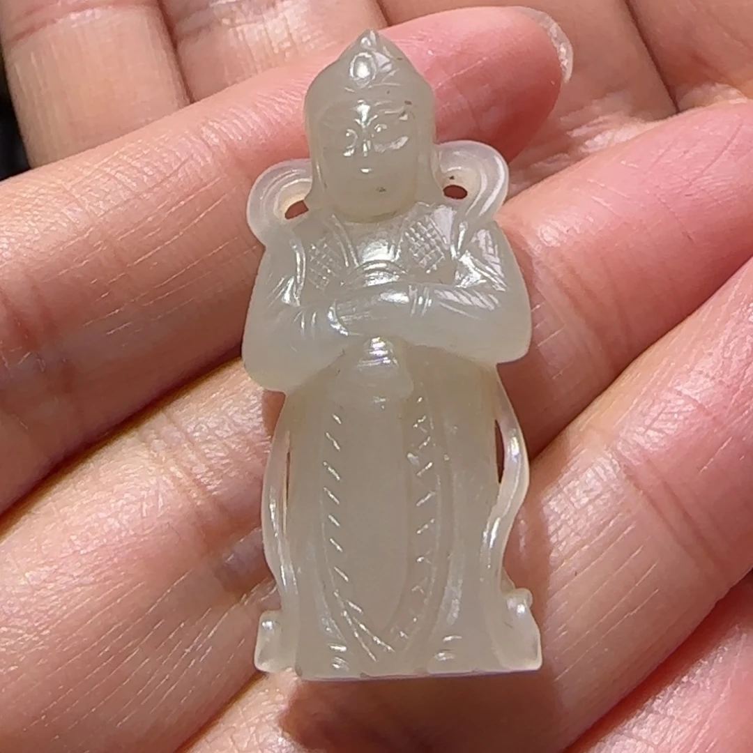 龙***子和田玉未镶嵌挂件