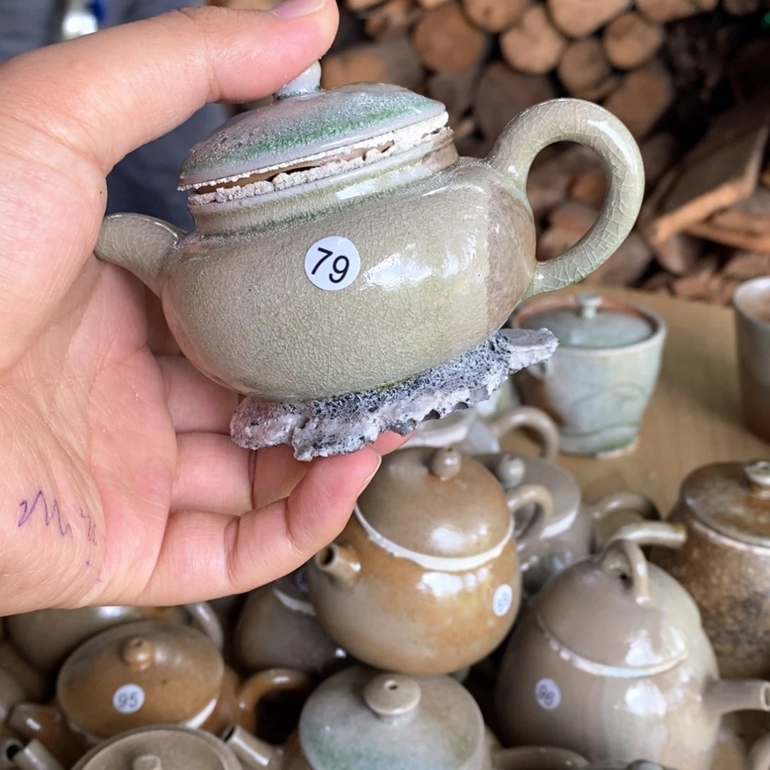 遮***遮浪鬼柴烧美器无思壶