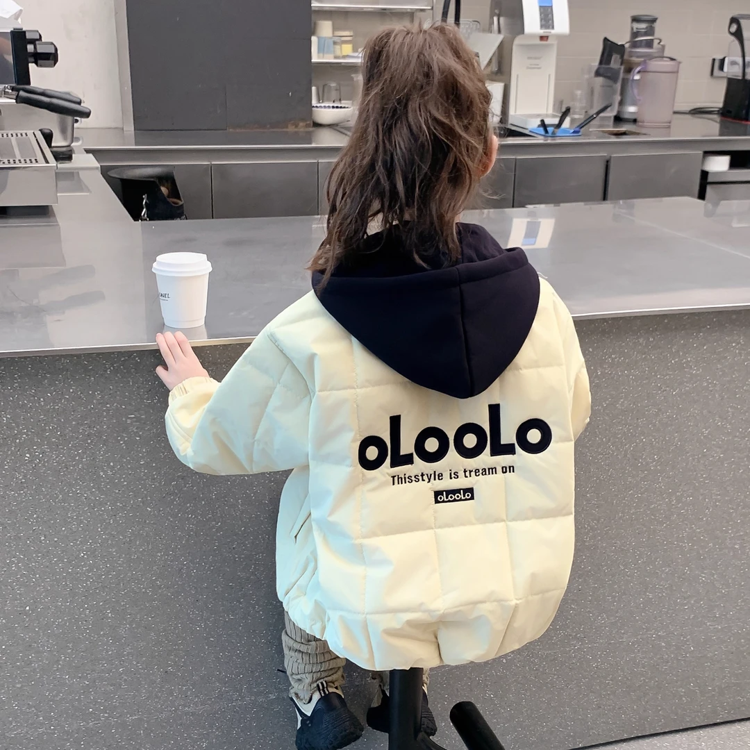 女童外套2025新款秋冬款儿童洋气超好看夹棉加厚女孩冬装时髦棉服