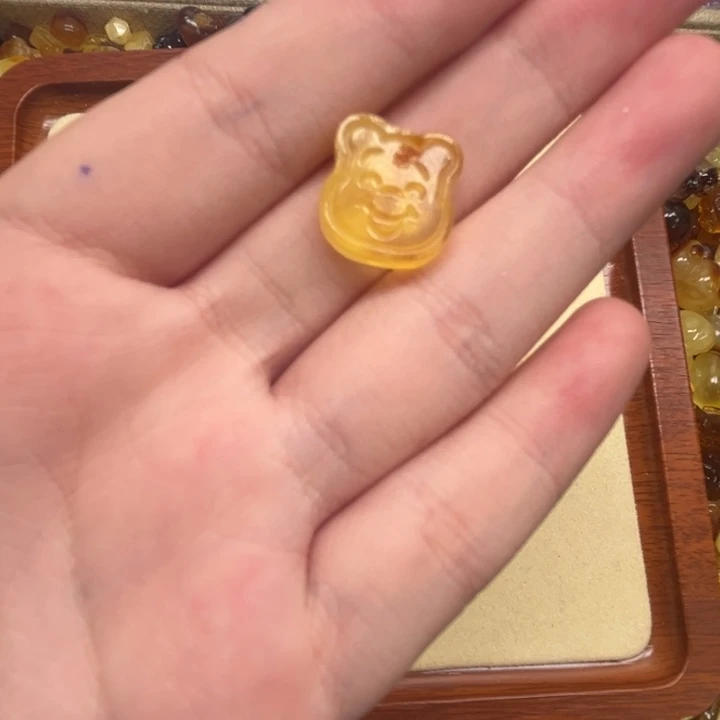 裸石琥珀未镶嵌用****4天然蜜蜡配件