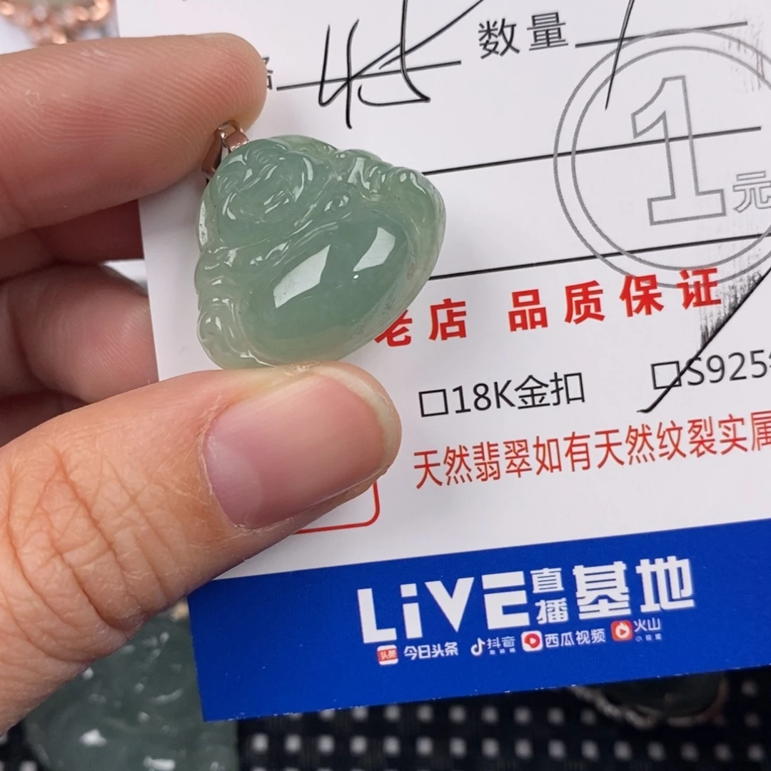 翡翠银S925镶嵌颈饰