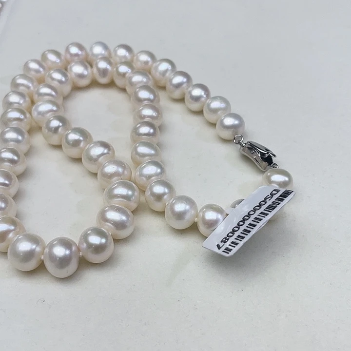 淡水珍珠颈饰未镶嵌卡10➕极光白炫彩