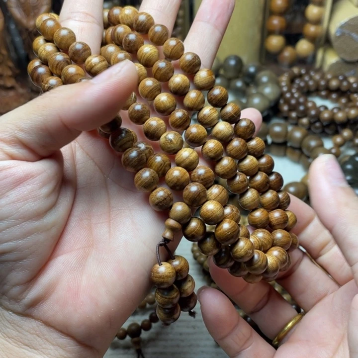 檀香木手串/手链印度老山檀香药香0.8多圈瑕疵