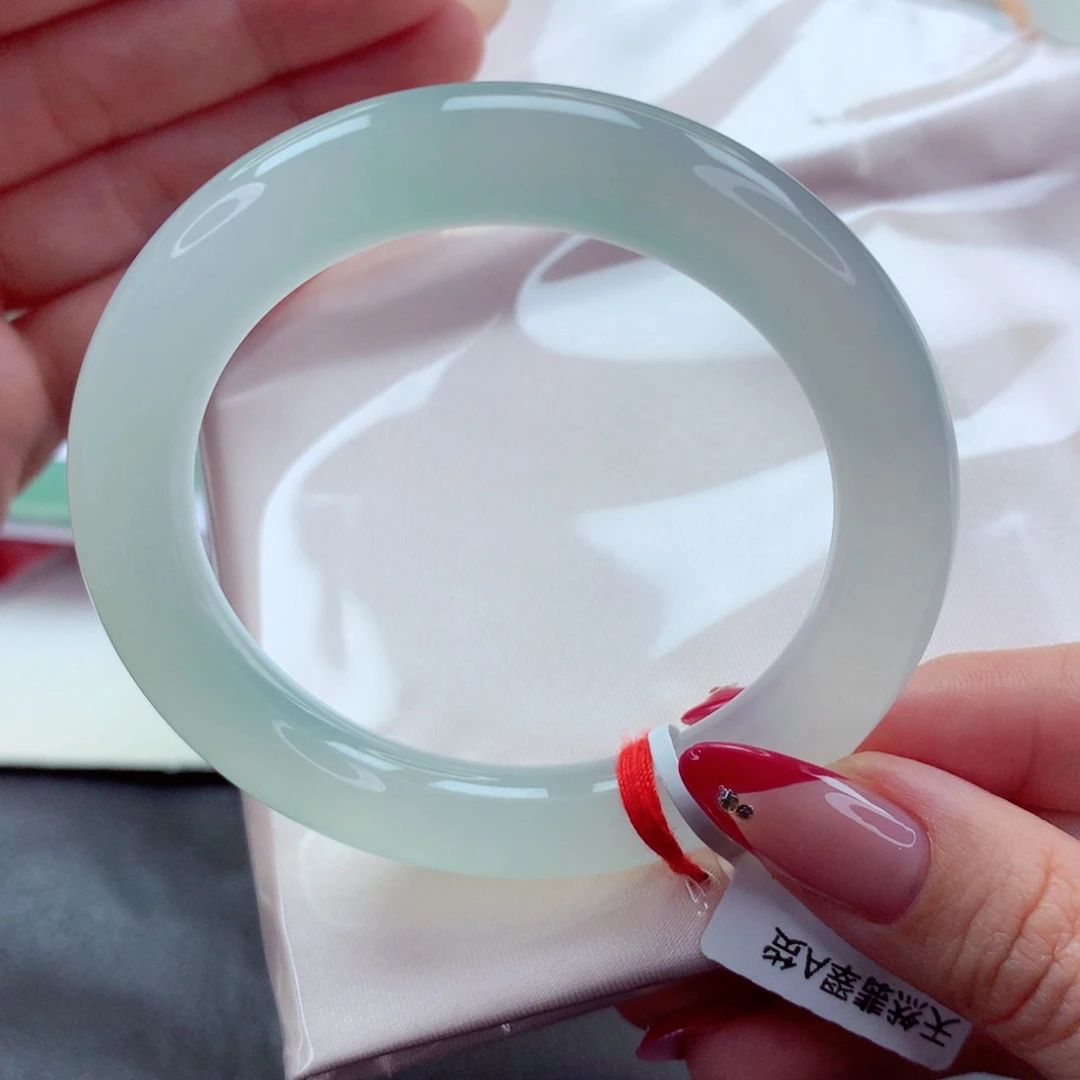 未镶嵌手镯翡翠9914清水出芙蓉 0毛孔0结构