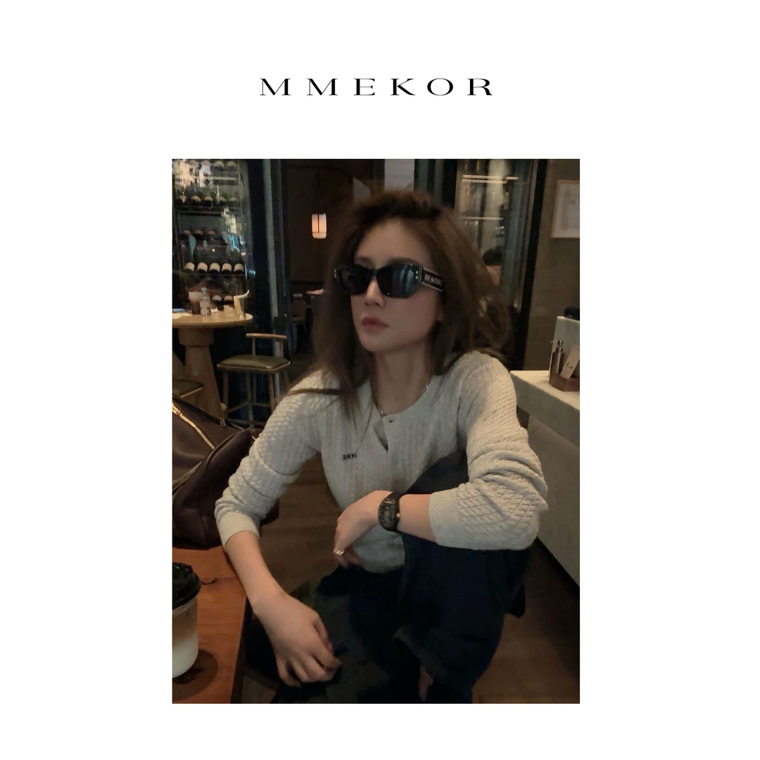 MMEKOR“夏帕瑞丽”针织衫 2025新款秋款活力常青藤百搭上衣 30011