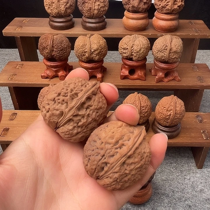 文玩核桃吊坠z粗筋罗汉头38mm