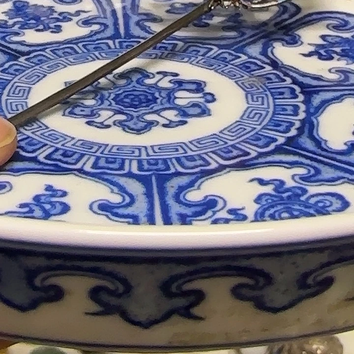 李***平盘器物之美青花手绘