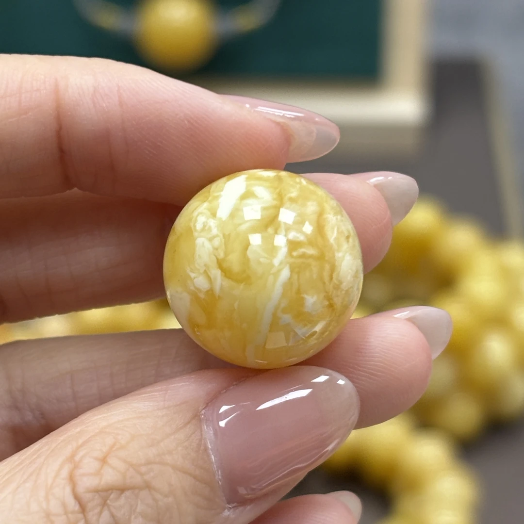 19.2mm瑕疵· 小妖珠宝天然原矿琥珀蜜蜡