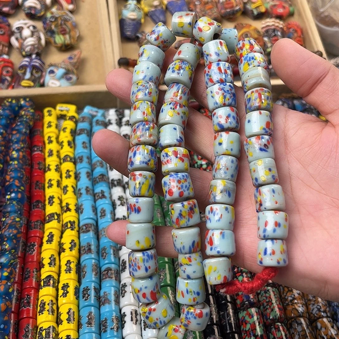 琉璃非金属筒珠点彩