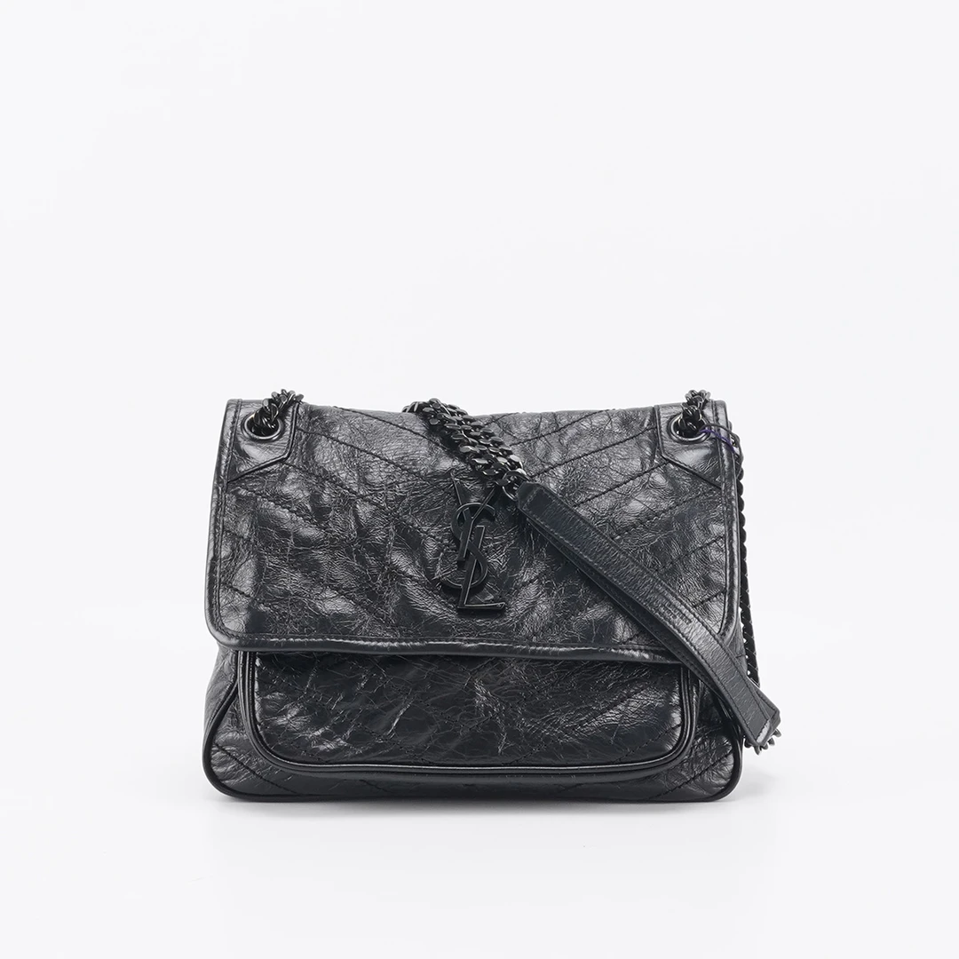 95新 YSL/圣罗兰 【白菜】niki D扣  中号 链条包/BGD901860033