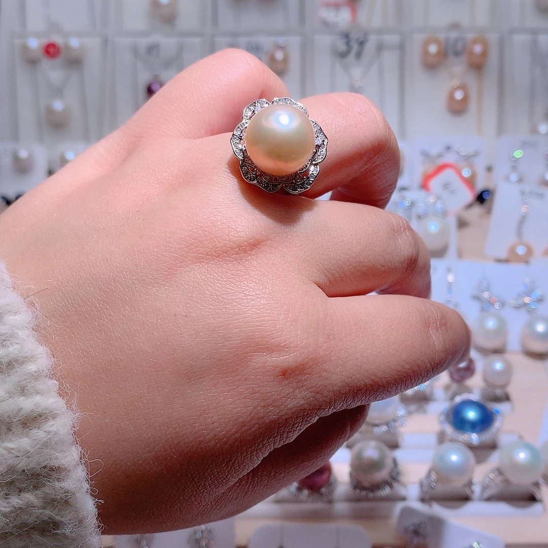 戒指淡水珍珠未镶嵌CC13.2mm