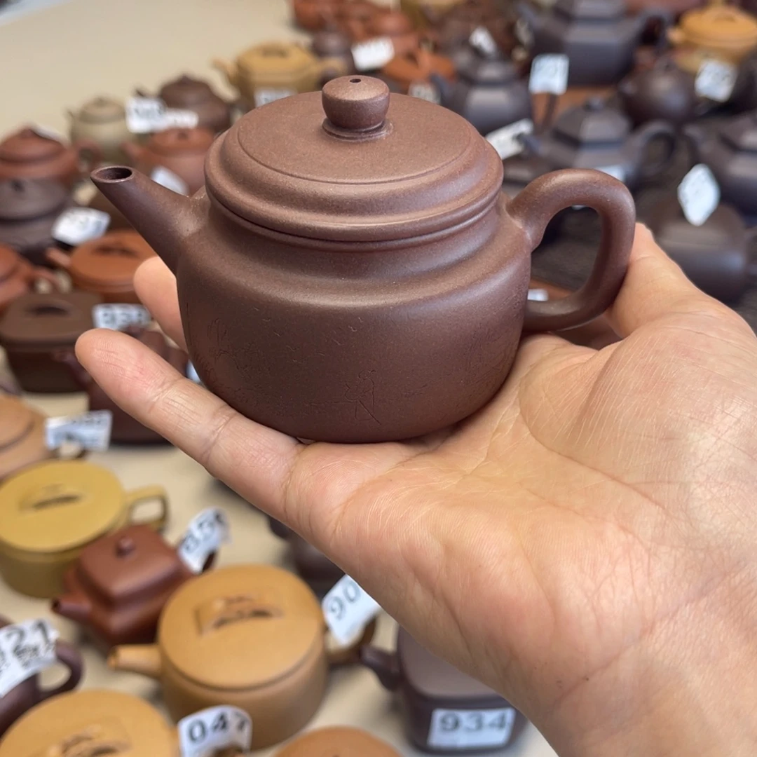 茶壶紫砂微瑕德钟160毫升