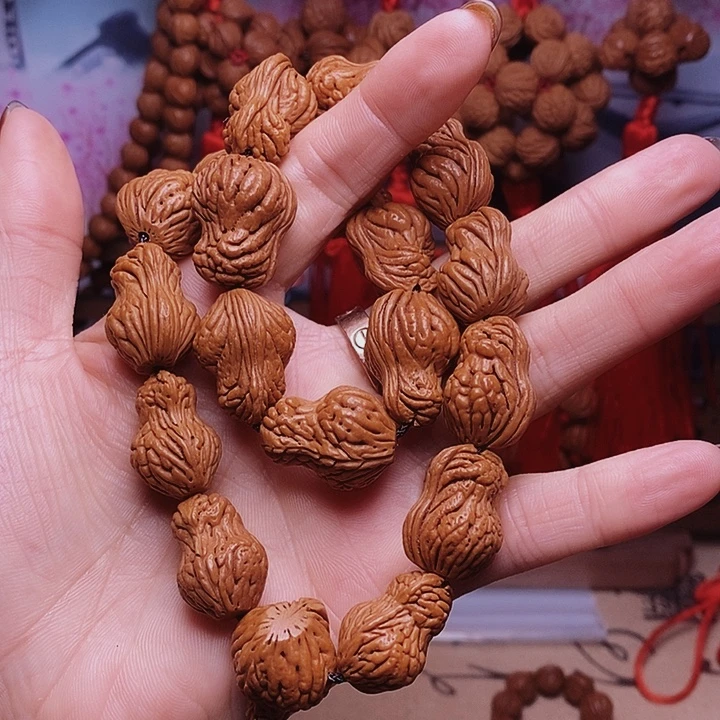 桃核吊坠龙纹桃枭