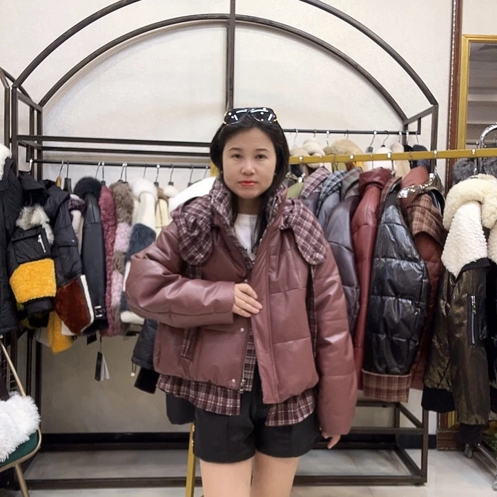 真皮皮衣绵羊皮羽绒服140斤以内备注身高体重