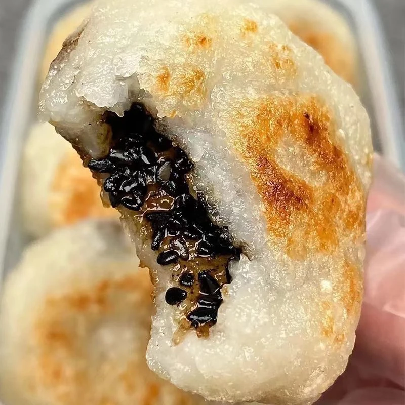 黑芝麻馅正宗糯米糍粑特产传统糕点手工夹心麻糍包心手工麻糍