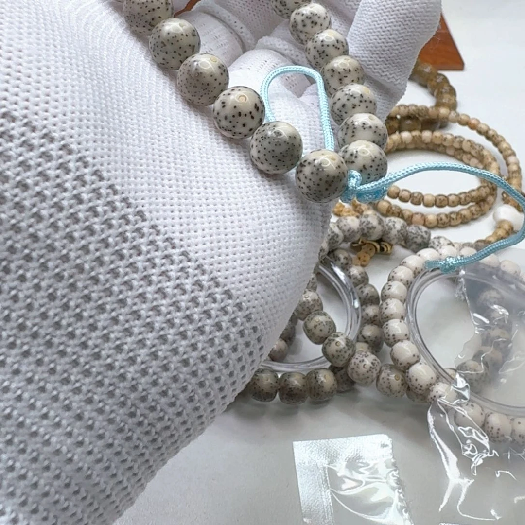 星月菩提手串5灭世糯冰月留白针尖星10手持