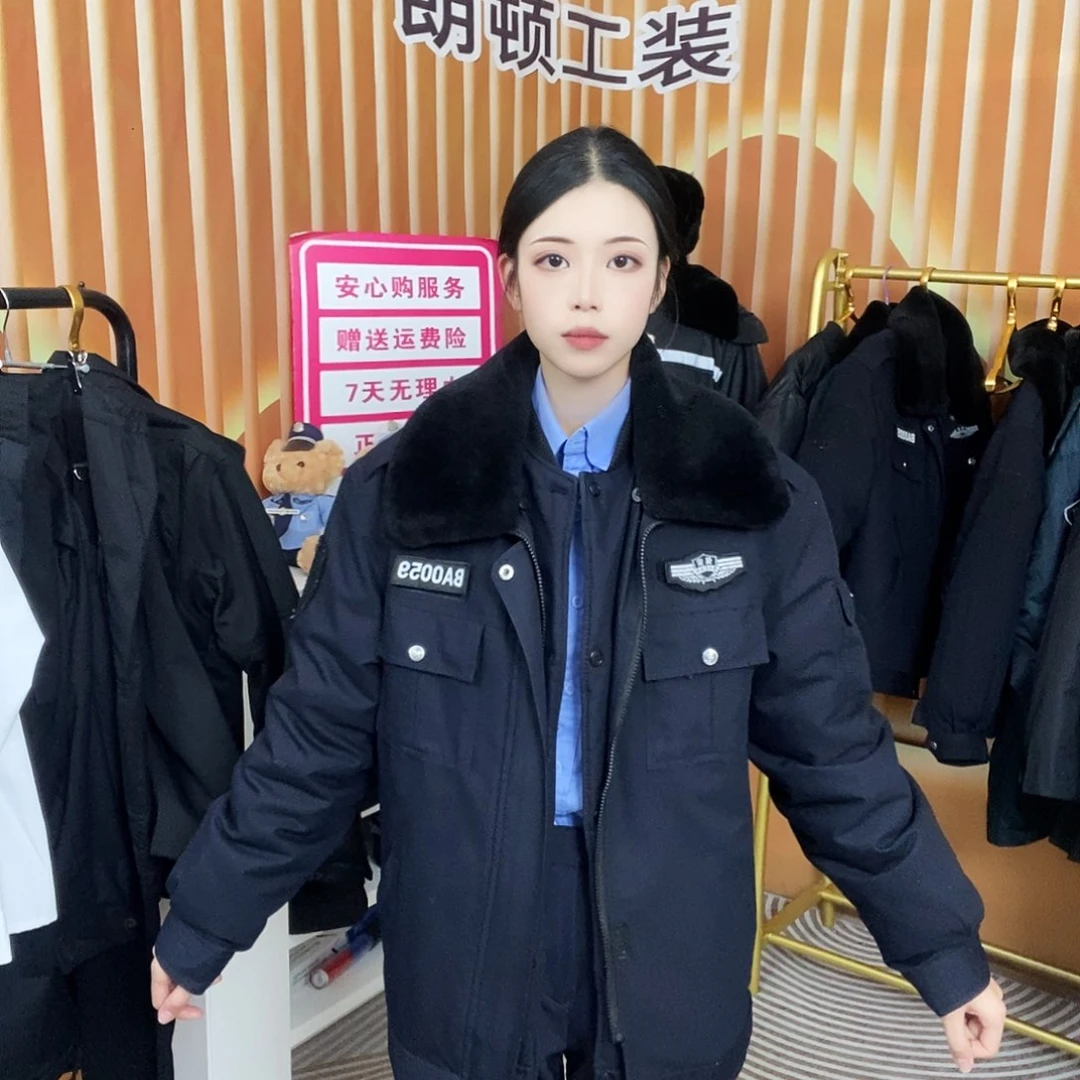 165/100码不要标毛料夹克款藏蓝色冬季活里活面