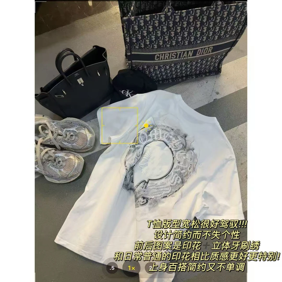 徐秋阳   烟雾克罗（大版型）春夏新款显瘦显白短袖12157-