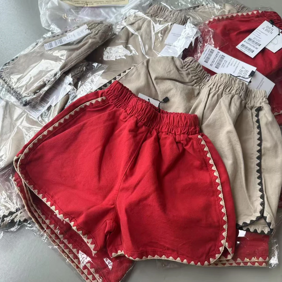 两色棉布短裤（不支持退货）