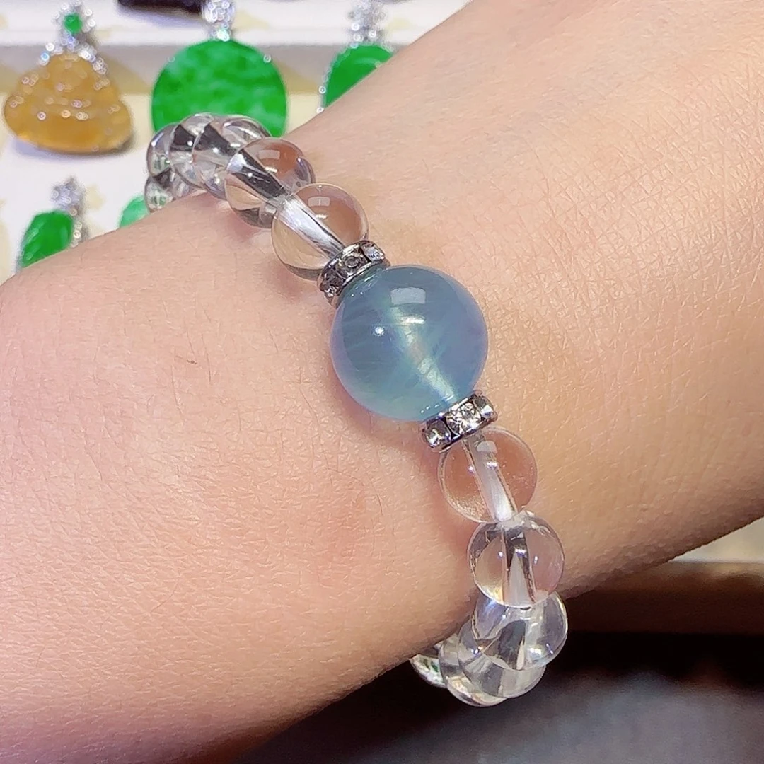 水晶未镶嵌手链多样性发一