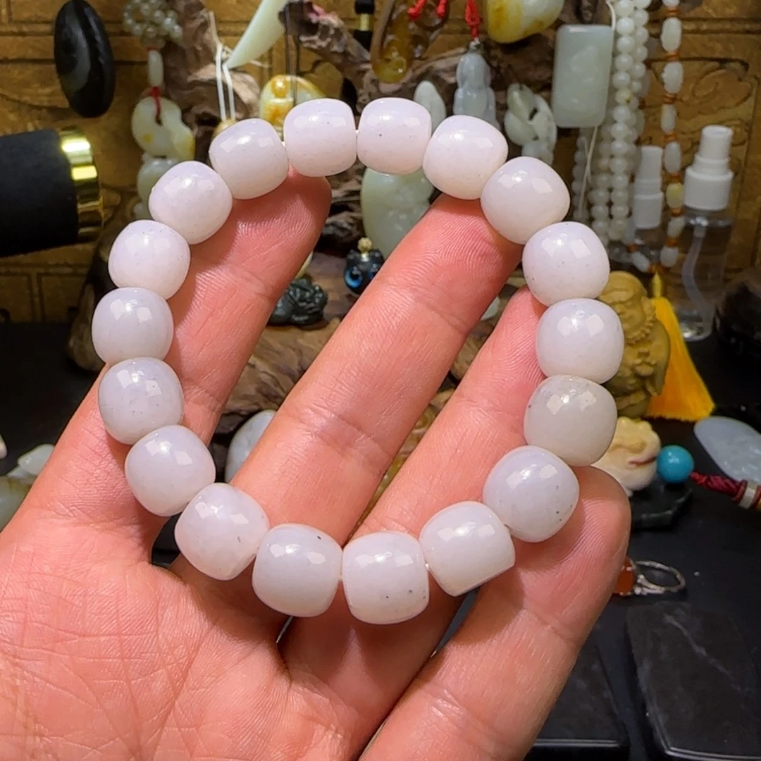 和田玉未镶嵌手链