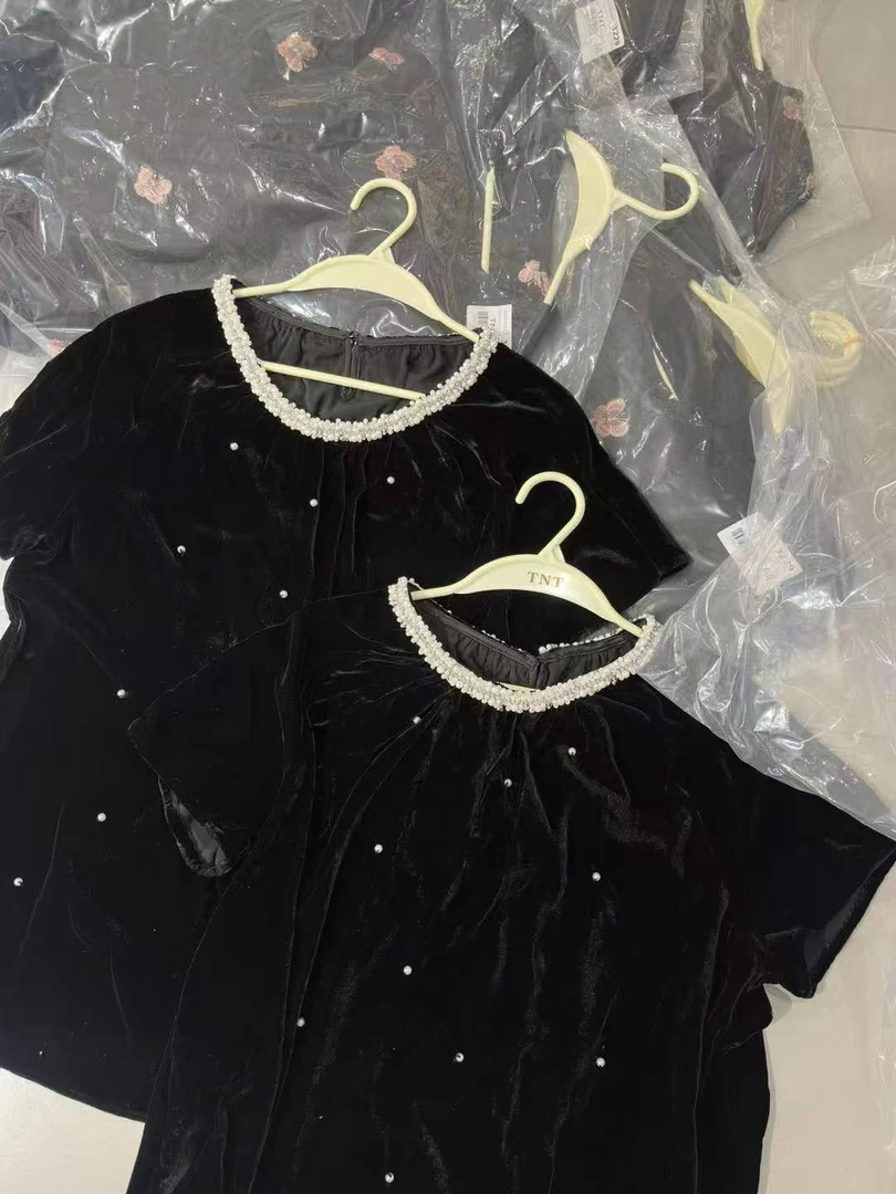 【三顺服饰】｛超重工丝绒｝丝绒上衣