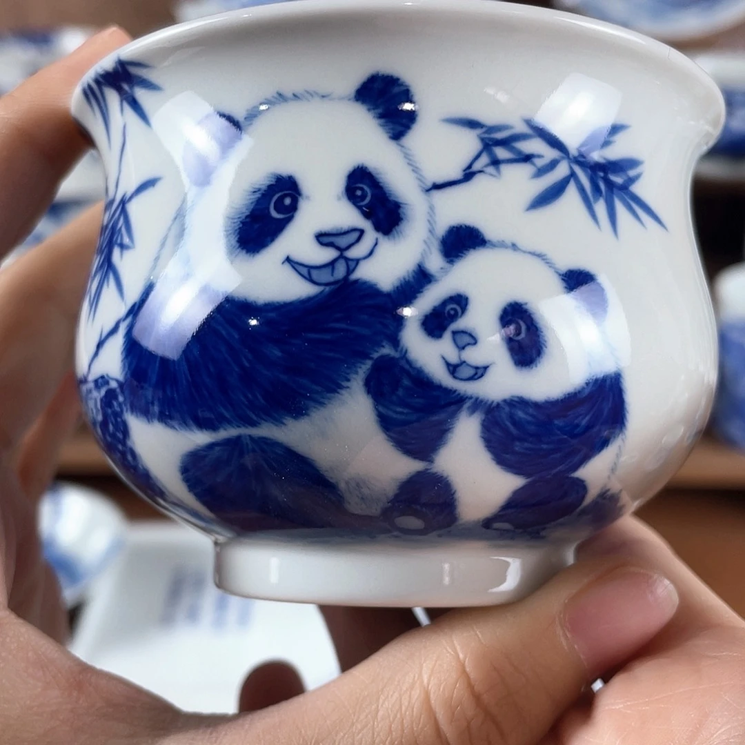 泥藝瓷梦熊猫炉式杯