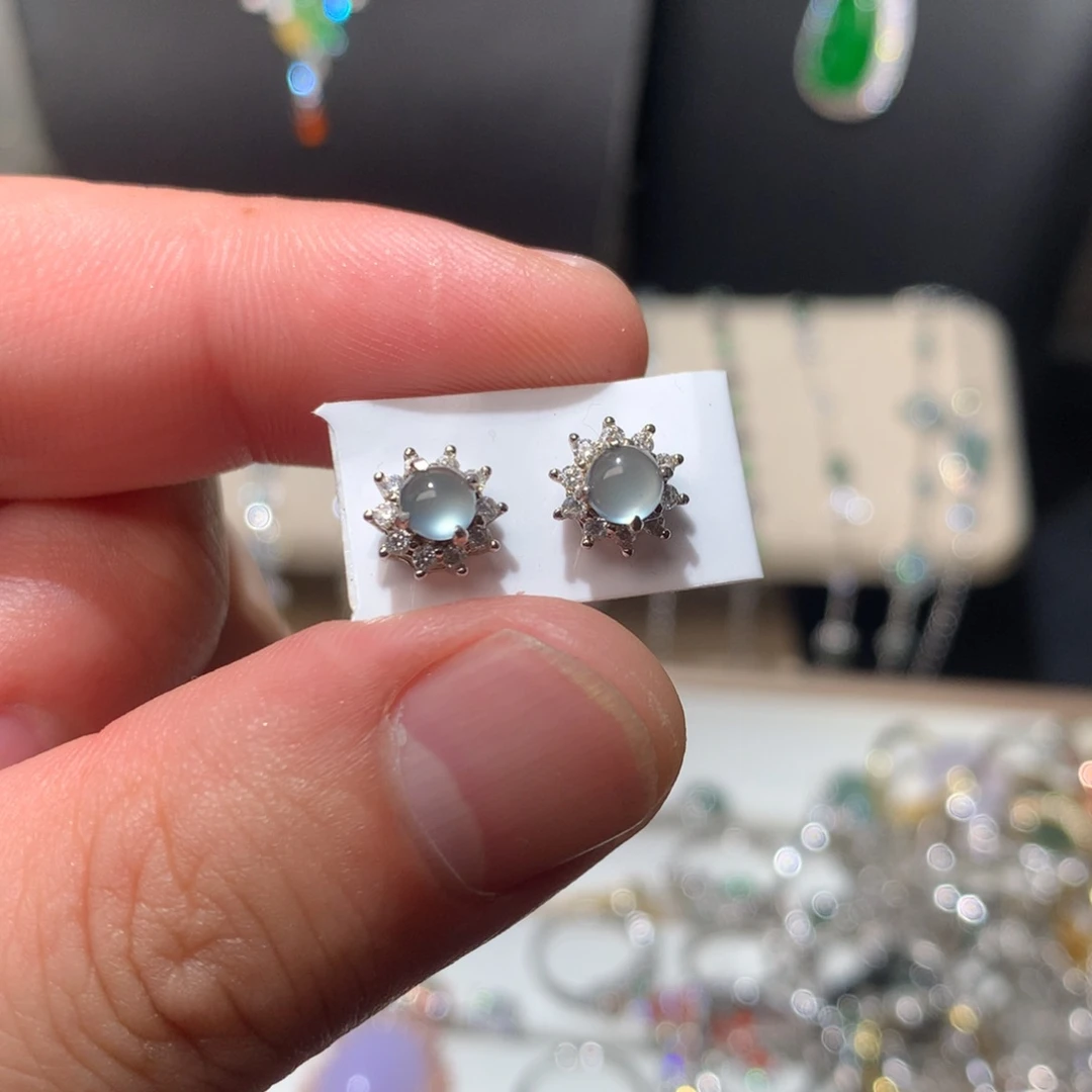 银S925镶嵌手链翡翠0004