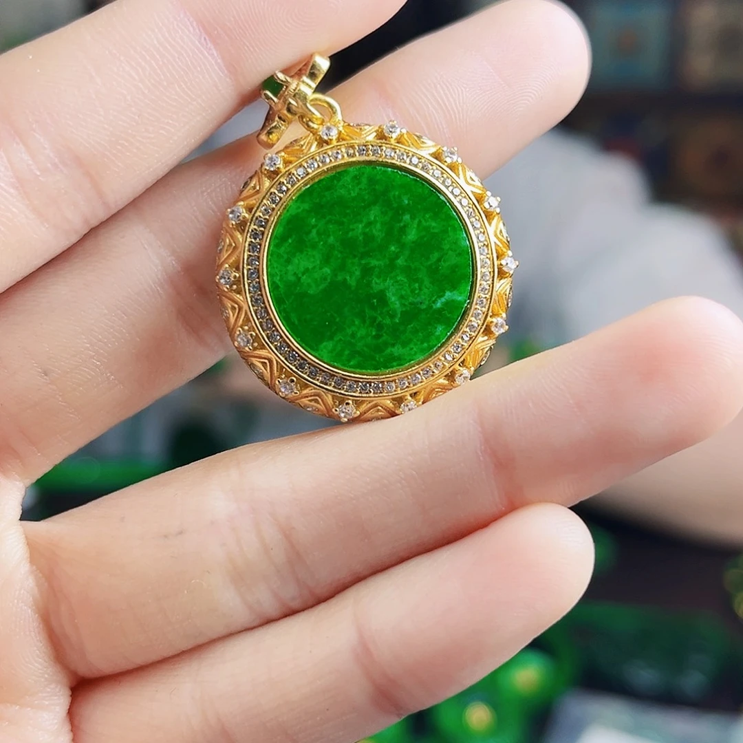 颈饰银S925镶嵌翡翠多样性