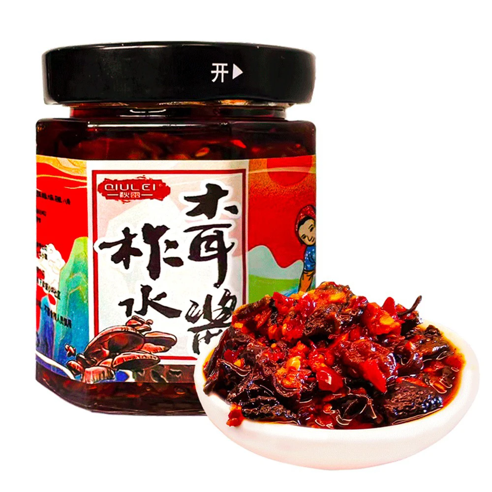 陕西省商洛市柞水县秋雷木耳酱168g拌饭拌面木耳辣椒酱