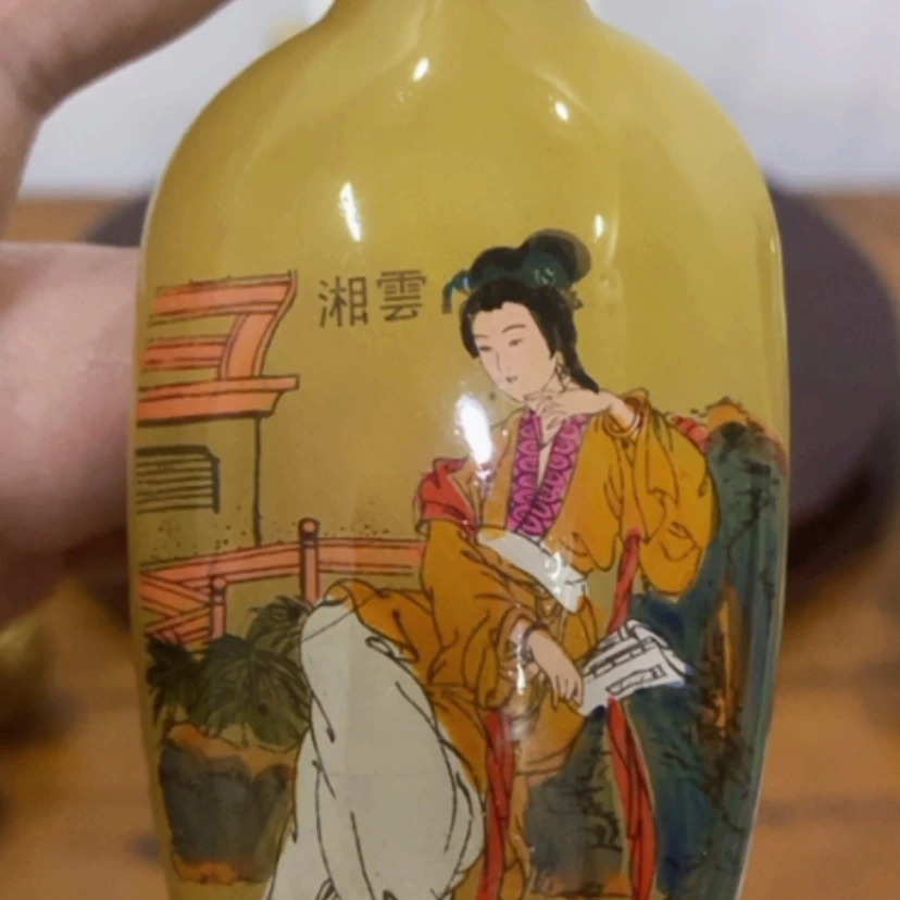 【闪购商品】瓶彬**礼漂亮漂亮陶瓷瓷器手工手绘陶瓷工艺艺术瓷器