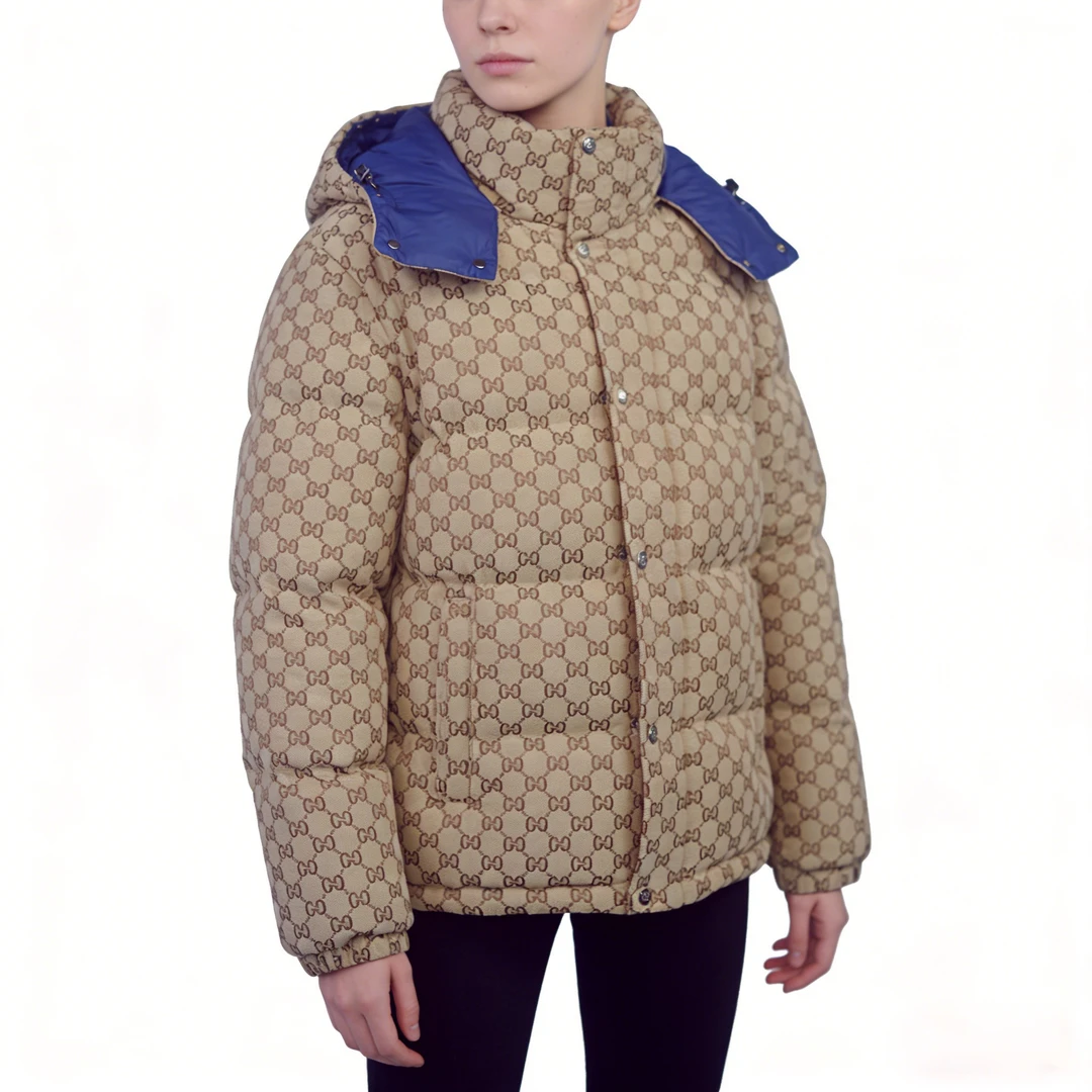 酷奇洛根冬季时尚拼接加厚连帽保暖满印多穿羽绒服81118509