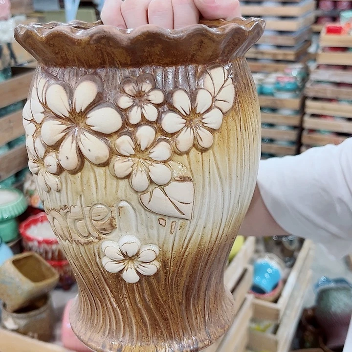有孔.凑单10元陶瓷花盆发货！