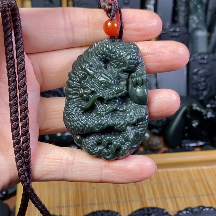 和田玉（青玉）未镶嵌颈饰