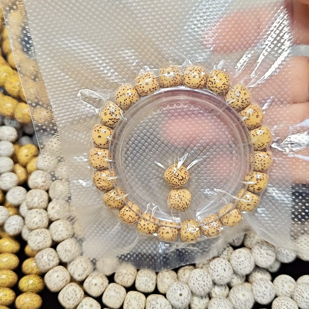 吊坠星月菩提10x11鸡油黄单圈手串毕业级