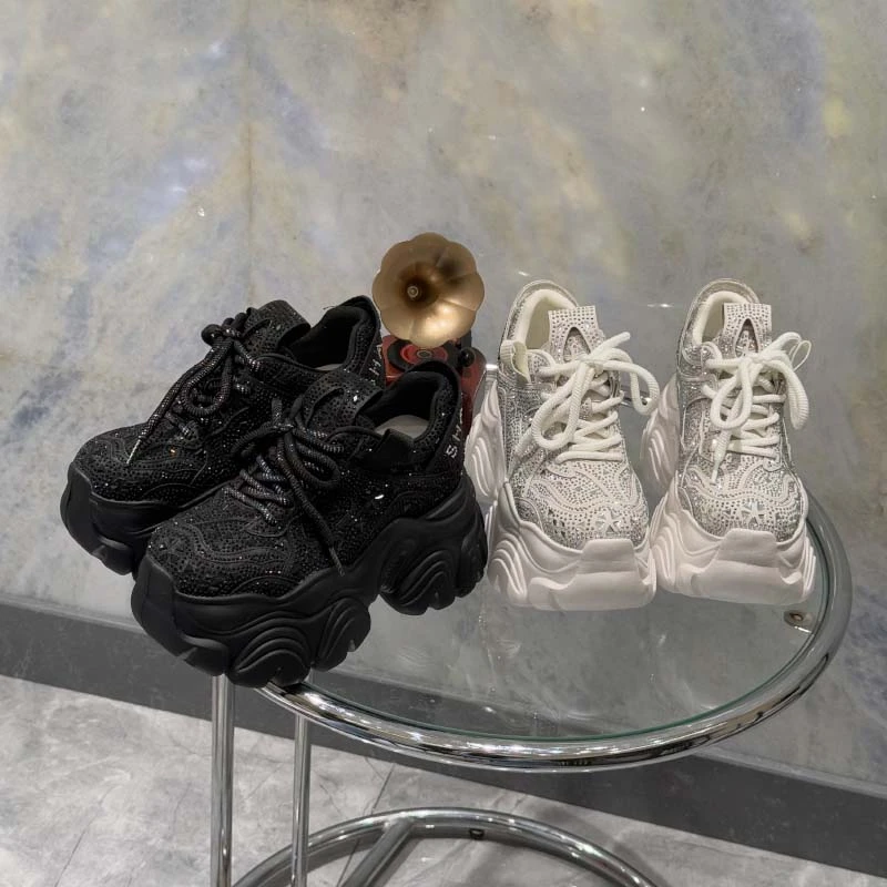 【满天星】2025早春11CM厚底欧洲站增高老爹鞋女休闲鞋569-5