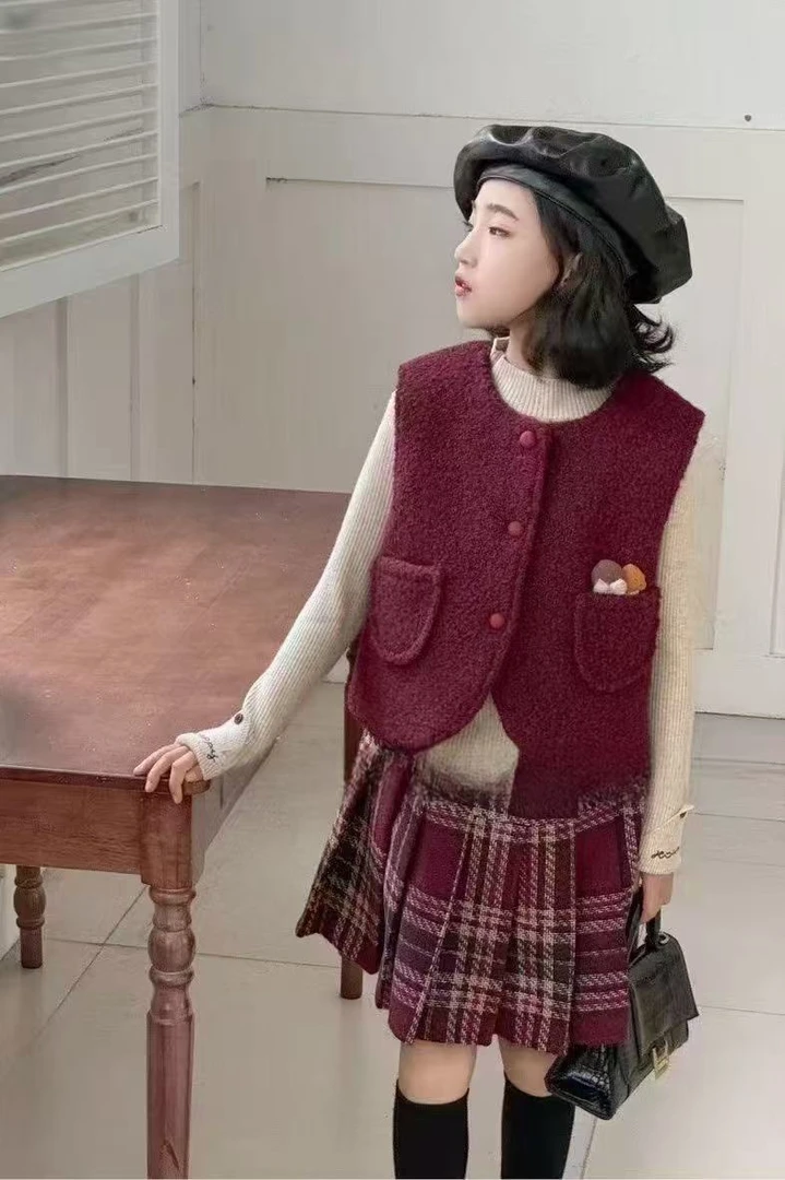 韩版女童时尚休闲三件套