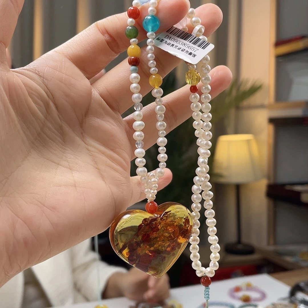 琥珀裸石未镶嵌琥珀吊坠