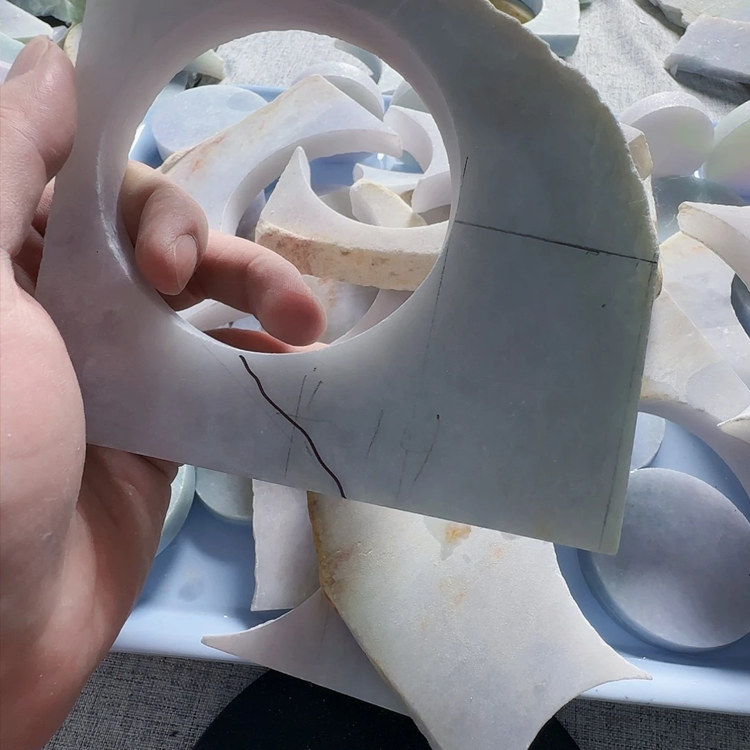 翡翠裸石翡翠A货边角料