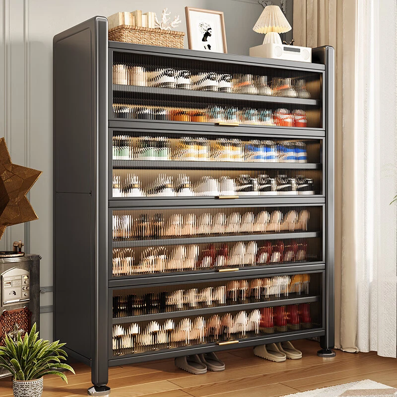 休闲风收纳柜鞋架子简约风拆装鞋柜储物储藏轻奢风鞋架子多层家用