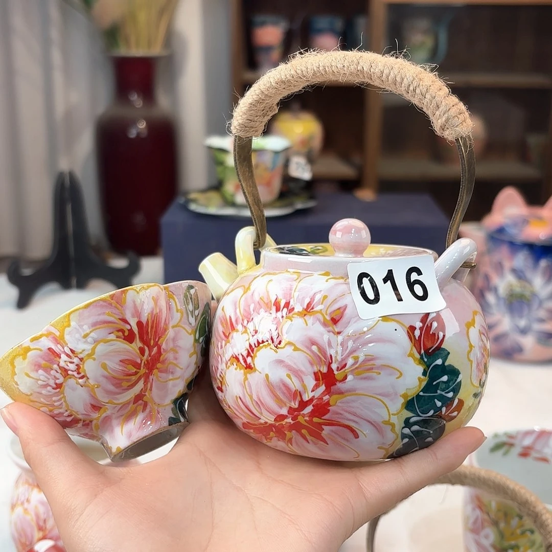 S***_景德镇手绘高温釉下彩陶瓷茶具