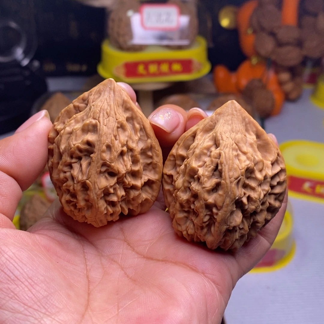 把件文玩核桃012赤龙鸡心42尺全品