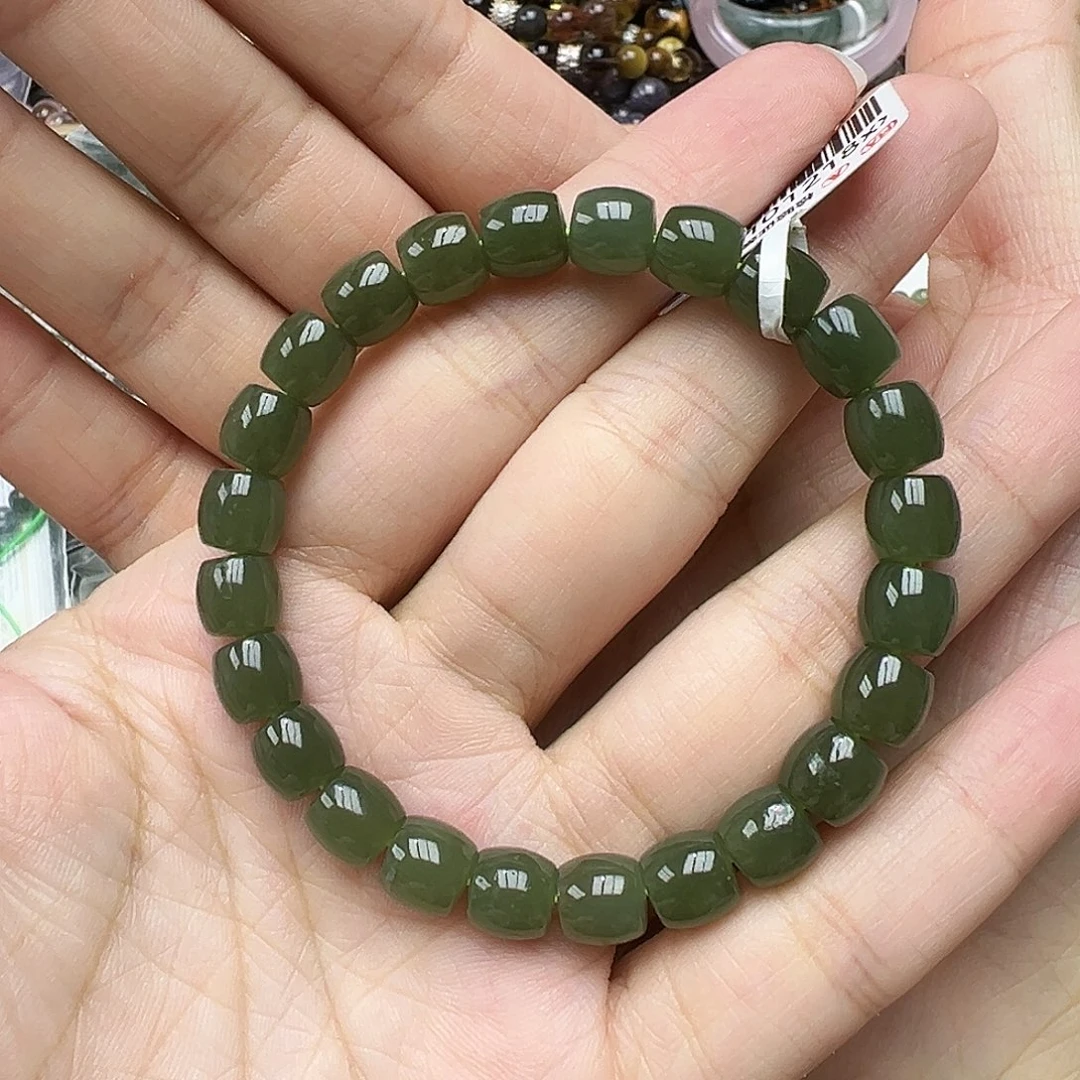 手链未镶嵌和田玉（碧玉）多样性发一