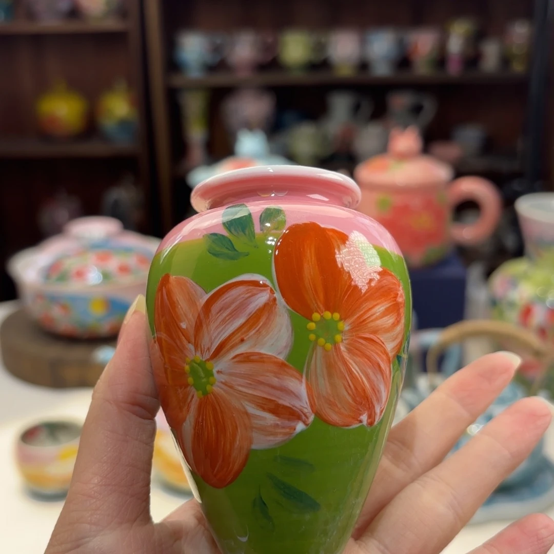 景德镇手绘高温釉下彩陶瓷茶具